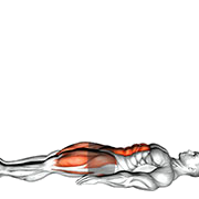 Releve de jambes allonge