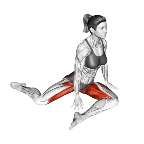 Étirement de la hanche 90/90