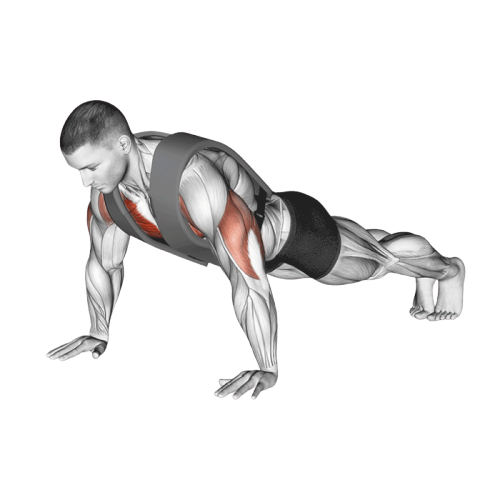 Pompe avec gilet lesté