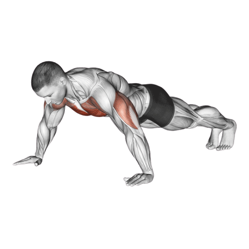 Pompe mains écartées