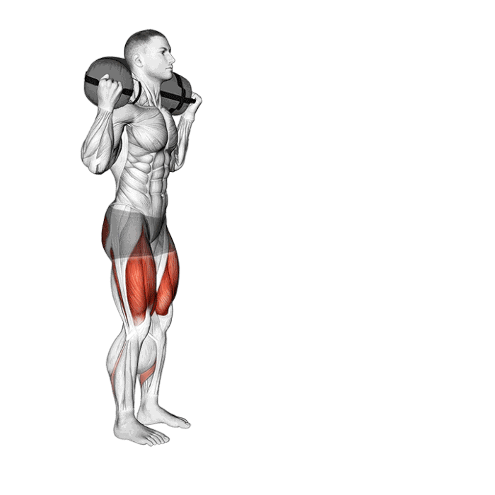 Fente marchée avec sandbag