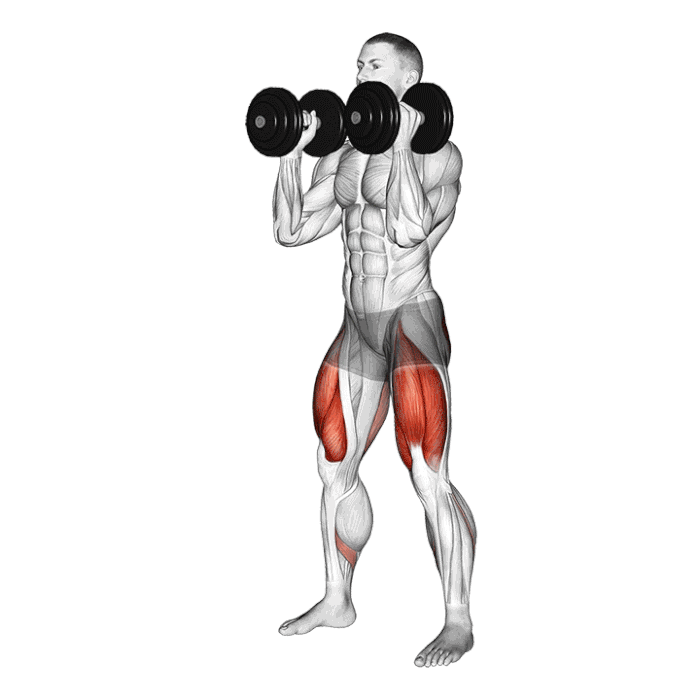 Animation Front Squat avec haltères