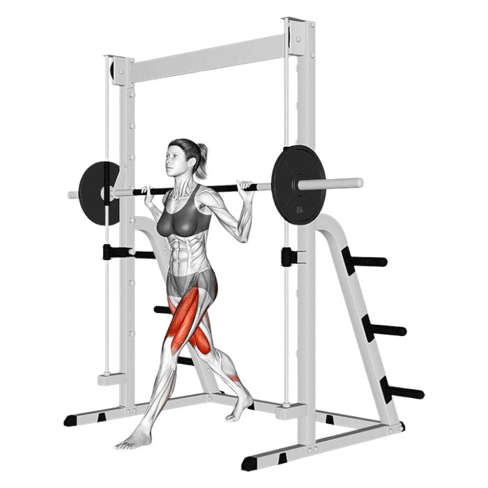 Split squat (Smith machine)